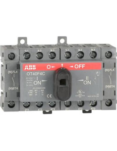 ABB Разединител OT40F4C 40A 4P I-0-II за DIN монтаж без ръкохватка - 1SCA104934R1001 - Цена | LEDs4economy