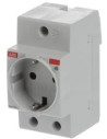 ABB Контакт с индикатор за DIN-шина M1175-L шуко 16Α 2.5 мод. - 2CSM212000R0721 - Цена | LEDs4economy