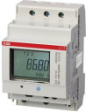 ABB Трифазен електромер за ДИРЕКТНО мерене на ел. енергия C13, импулсен изход, eднотарифен, за DIN монтаж 3 мод, 40A, MID - 2CM 