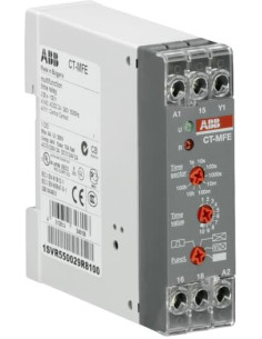 ABB Реле за време, мултифункционално, CT-MFE, 8x 0.05s...100h, 1c/o 4A, 24...240Vac - 1SVR550029R8100 - Цена | LEDs4economy