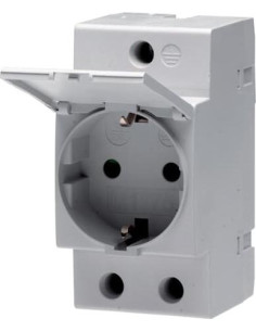 ABB Контакт с капак за DIN-шина M1175-C шуко 16Α 2.5 мод. - 2CSM211000R0721 - Цена | LEDs4economy