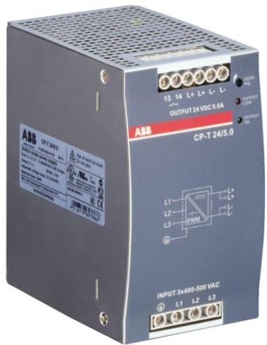 ABB Захранващ блок CP-T In: 3x400...500VAC Out: 24VDC/5A  - 