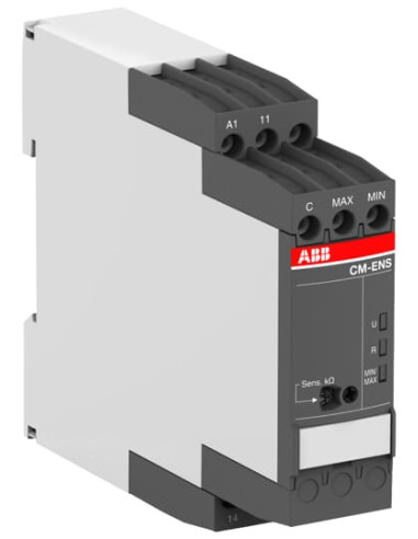 Реле за контрол на ниво, CM-ENS, 5-100 kOhm, 1c/o 4A, 24...240Vac/dc ABB