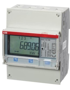 ABB Трифазен електромер за ДИРЕКТНО мерене на ел. енергия B23, Modbus, eднотарифен, за DIN монтаж 4 мод, 65A, MID - 2CMA100164R 