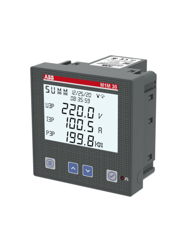 Мрежов анализатор за ИНДИРЕКТНО мерене на ел. енергия M1M 30 E, Modbus, за панелен монтаж, ABB