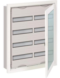 ABB Табло за скрит монтаж ComfortLine 4х24мод. U42TE (96) с прозрачна врата и Н и РЕ клеми - 2CPX071593R9999 - Цена | LEDs4econo