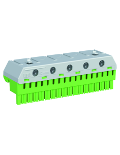 ABB Клема изолирана ЗЕЛЕНА 5х25mm2 + 17х4mm2 63A - 2CPX062761R9999 - Цена | LEDs4economy