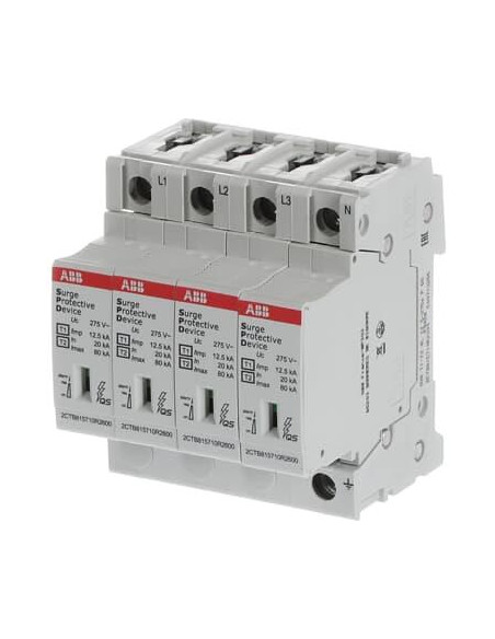 ABB Катоден отводител тип 1+2 OVR 12.5kA 275V 4P  - 