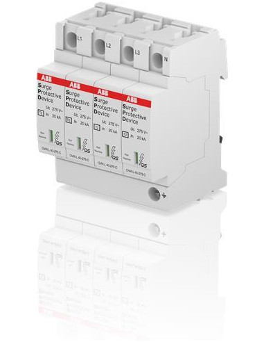 ABB Катоден отводител тип 2 OVR 40kA 275V 4P  - 2CTB803873R5600 