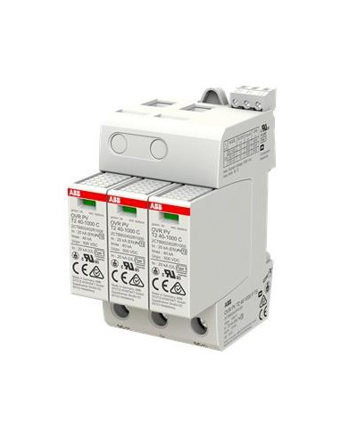 ABB Катоден отводител тип 2 PV OVR-DC 40kA 1000V 2P с индикация