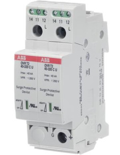ABB Катоден отводител тип 2 OVR 40kA 275V 2P - 2CTB802343R2500 - Цена | LEDs4economy