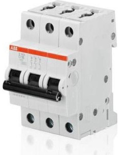 ABB Автоматичен прекъсвач S203 3P 16A крива D 6kA - 2CDS253001R0161 - Цена | LEDs4economy
