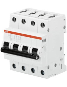 ABB Автоматичен прекъсвач S204 4P 10A крива С 6kA - 2CDS254001R0104 - Цена | LEDs4economy
