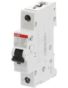 ABB Автоматичен прекъсвач S201MUC 1P 4A крива K 10kA - 2CDS271061R0337 - Цена | LEDs4economy