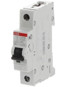 ABB Автоматичен прекъсвач S201MUC 1P 3A крива K 10kA - 2CDS271061R0317 - Цена | LEDs4economy