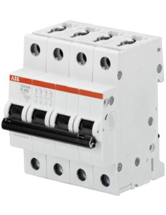 ABB Автоматичен прекъсвач S204M 4P 63A крива C 10kA - 2CDS274001R0634 - Цена | LEDs4economy
