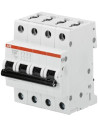 ABB Автоматичен прекъсвач S204M 4P 63A крива C 10kA - 2CDS274001R0634 - Цена | LEDs4economy