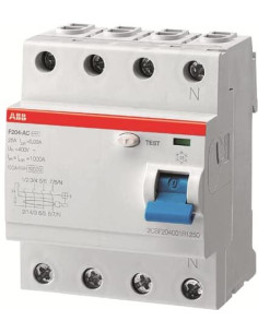 ABB ДТЗ 4P 63A 300mА серия F204 тип AC - 2CSF204001R3630 - Цена | LEDs4economy