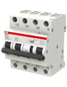 ABB ДТЗ комбинирана DS203NC 3P+N 16A крива C 30mA тип AC 6kA 4 мод. - 2CSR256040R1164 - Цена | LEDs4economy