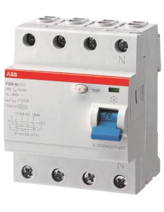 ABB ДТЗ 4P 63A 30mА серия F204 тип A - 2CSF204101U1630 - Цена | LEDs4economy