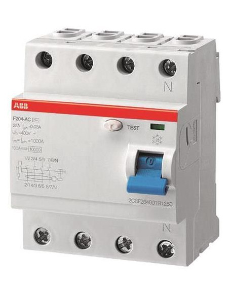 ABB ДТЗ 4P 40A 300mА серия F204 тип AC  - 2CSF204001R3400 | 