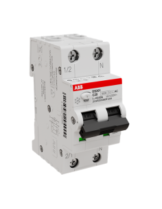 ABB ДТЗ комбинирана DS201 1P+N 20A крива C 30mA тип AC 6kA 2 мод. - 2CSR255080R1204 - Цена | LEDs4economy