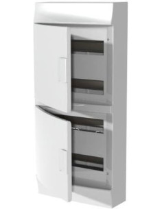 ABB Табло за открит монтаж 4x12мод. Mistral41W с бяла НЕ прозрачна врата и Н и РЕ клеми - 1SLM004102A3108 - Цена | LEDs4economy