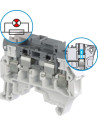 ABB Редова клема СИВА 4мм2 с предпазител 24V ZS4-SF1-R2 серия SNK - 1SNK508413R0000 - Цена | LEDs4economy