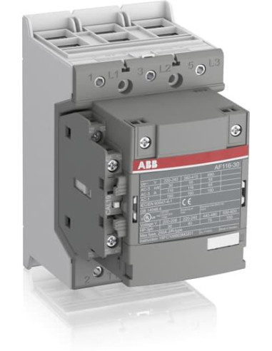 Контактор AF116-30-11 3P 55kW (116A AC-3) 1NO+1NC 24...60V 50/60Hz ABB