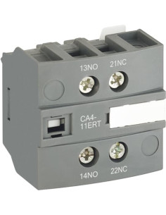 ABB Помощен контакт с 1NO+1NC /CA4-11MRT/ за контактори AF09...16 за челен монтаж - 1SBN010155R1111 - Цена | LEDs4economy