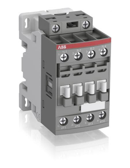 ABB Контактор AF09Z-40-00 4P 4kW (9A AC-3) 24...60V 50/60Hz  - 