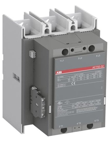 Контактор AF750-30-11 3P 400kW (750A AC-3) 1NO+1NC 100...250V 50/60Hz ABB