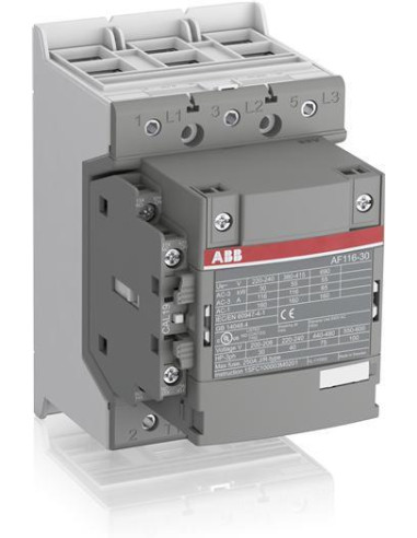 ABB Контактор AF116-30-11 3P 55kW (116A AC-3) 1NO+1NC 100...250V