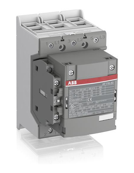 ABB Контактор AF116-30-11 3P 55kW (116A AC-3) 1NO+1NC 100...250V