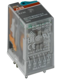 ABB Реле интерфейсно CR-M 220 VDC, 6A, 4 превключващи контакта, монтаж в цокъл - 1SVR405613R9000 - Цена | LEDs4economy