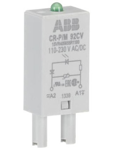 ABB Варистор 92CV 110...230 V AC/DC за интерфейсно реле CR-P/M - 1SVR405655R1100 - Цена | LEDs4economy