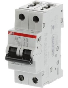 ABB Автоматичен прекъсвач S202M 2P 3A крива C 10kA - 2CDS272001R0034 - Цена | LEDs4economy