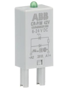 ABB Диод 42 6...24 V DC за интерфейсно реле CR-P/M - 1SVR405652R1000 - Цена | LEDs4economy