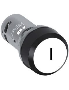 ABB Бутон бял CP11-10W-10 1NO пластмасов ринг Ø22mm Compact - 1SFA619110R1015 - Цена | LEDs4economy
