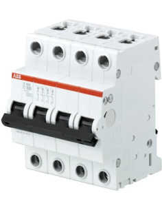 ABB Автоматичен прекъсвач S204 4P 80A крива С 6kA - 2CDS254001R0804 - Цена | LEDs4economy