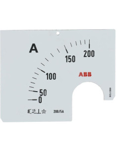 ABB Скала 0..200A за амперметър AMT1 - 2CSM110229R1041 - Цена | LEDs4economy