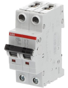 ABB Автоматичен прекъсвач S202 2P 100A крива С 6kA - 2CDS252001R0824 - Цена | LEDs4economy