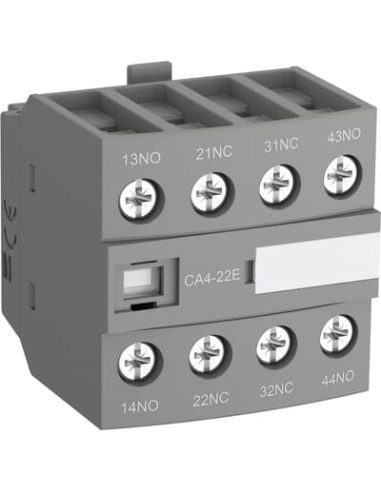 Помощен контакт с 2NO+2NC /CA4-22M/ за контактори AF(C)09..16(Z)(B)-30-10 за челен монтаж ABB