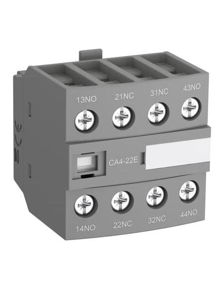 Помощен контакт с 2NO+2NC /CA4-22M/ за контактори AF(C)09..16(Z)(B)-30-10 за челен монтаж ABB