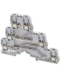 ABB Редова клема ТРИРЕДОВА сива 4мм2 ZS4-T3 серия SNK - 1SNK505212R0000 - Цена | LEDs4economy