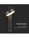 V-TAC 8W LED Аплик с USB 3000 Черно Тяло - 23405 - 9