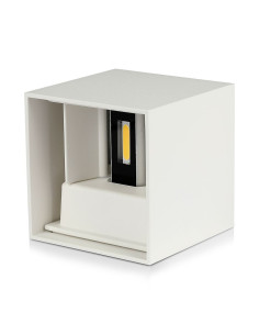 V-TAC 12W Стенна Лампа Bridgelux Чип Бяла Квадрат 3000К - 218527 - Цена | LEDs4economy