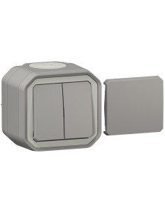 Legrand Универсален ключ 5-в-1 моноблок за открит монтаж цвят Сив IP55 Plexo New - 069719L - Цена | LEDs4economy