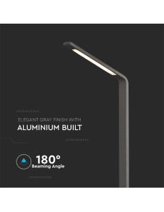 V-TAC 6W Наземна Градинска Лампа Сива 4000К IP54 - 218681 - Цена | LEDs4economy 2