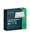 V-TAC 18W LED SAMSUNG Чип Backlit Мини Панел Външен монтаж Квадрат 3000K - 104981 - 3